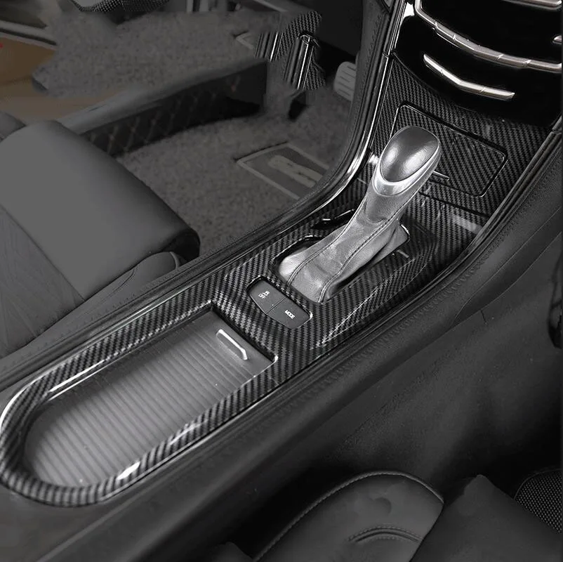 Carbon fiber Углеродное волокно автомобиля полный набор интерьера отделка комплект для cadillac ATS - Цвет: Carbon fiber