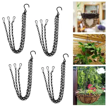 

3 Chains Hanging Pendant Chain Suspension Pot Flowers Basket Plants Replacement Pot Feeders Lanterns Garden Decoration