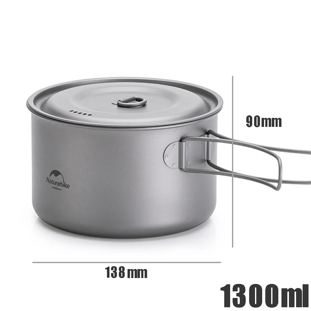 Naturehike Ultralight Titanium Cup New Titanium Pot Outdoor Camping Titanium Bowl Portable Picnic Water Cup Mug