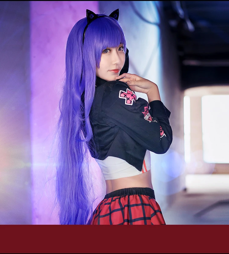 Fate Grand Order Kokui no Shojo черное пальто для девочек Byibyi Косплей Костюм Луна девушка платье униформа аниме одежда костюмы cos