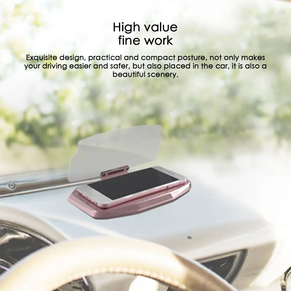 Vehemo Черный ABS автомобильный навигатор HUD авто телефон Монтажный кронштейн gps Pratical проекция мобильный автомобильный телефон Монтажный кронштейн крепление