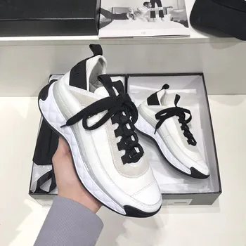 

Ladies Shoes Sneakers Women Scarpe Donna White Sneakers Patchwork Chaussures Femme Fashion Female Shoes Lace Up Zapatillas Mujer