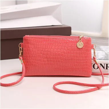 

2019 New Style WOMEN'S Bag Korean-style Clutch Fashion Mobile Phone Bag Long Crocodile Pattern Purse