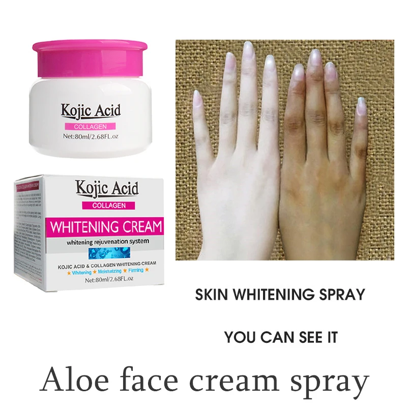 Kojic Acid Whitening Cream Bleaching Face Body Lightening Cream