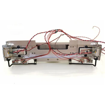 

Metal Front Bumper Anti-collision Protection Guard Front Bumper with LED Light for 1/14 JX Model Man F2000 RC Car Upgrade Part