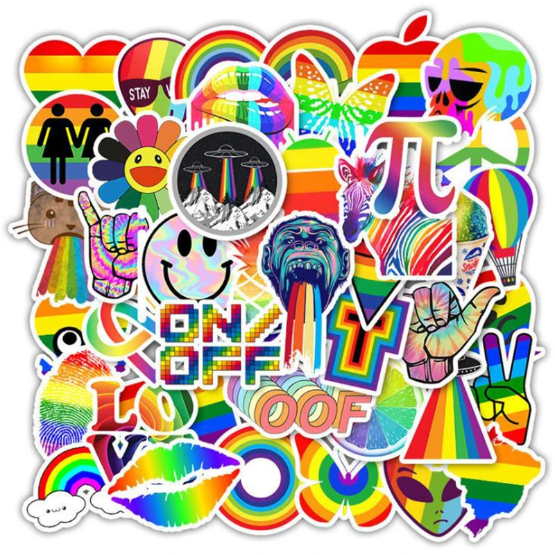 50 шт. классические "сделай сам" с героями мультфильмов для девочек; Kawaii наклейки для автомобиля мотоцикла путешествия Чемодан гитары ноутбук Водонепроницаемый шутка наклейки - Цвет: 12