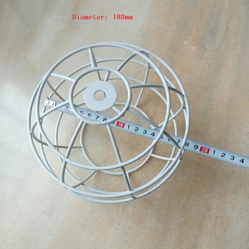 Классический скандинавский ДИА. 180mmx150mmh арбузный абажур лампочка клетка 3 мм с металлическим проволочным каркасом для винтажного светлый подвесной светильник DIY