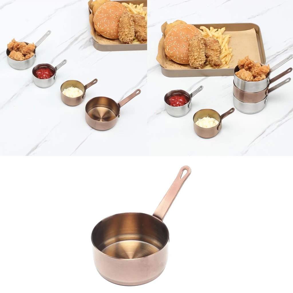 Cooking Tools Mini Soup Butter Pot with Handle Sauce Pan for Steel Milk Heating