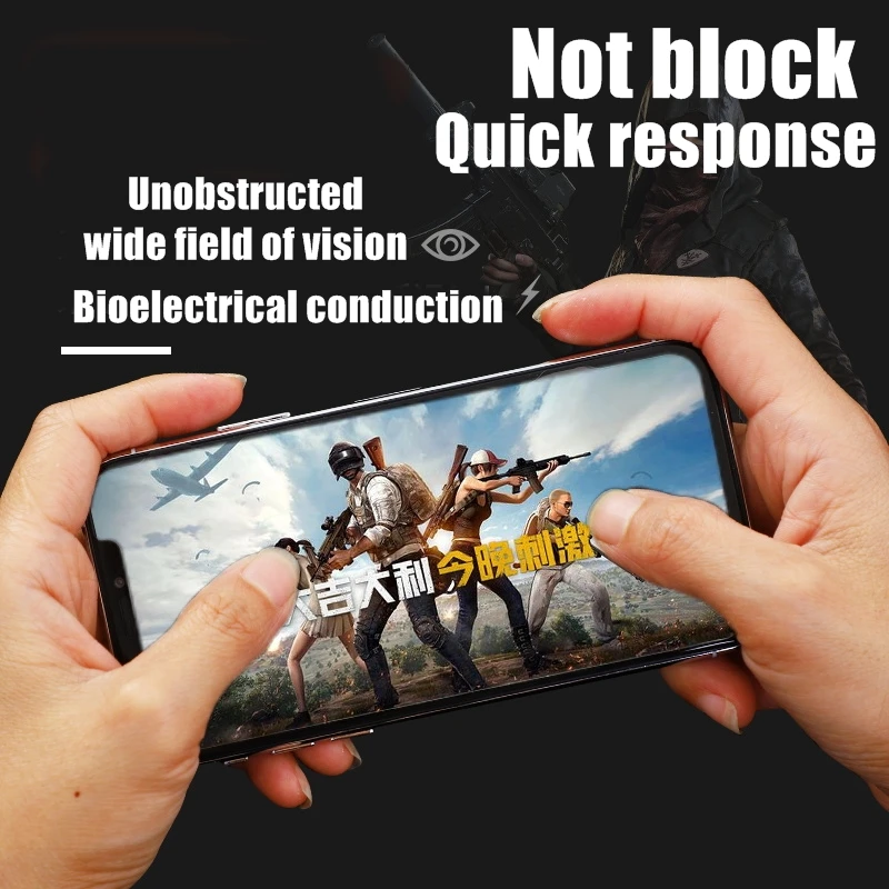  2020 New PUBG trigger screen protector Full Cover Tempered Glass For iPhone 6 7 8plus X XR 11 Pro S