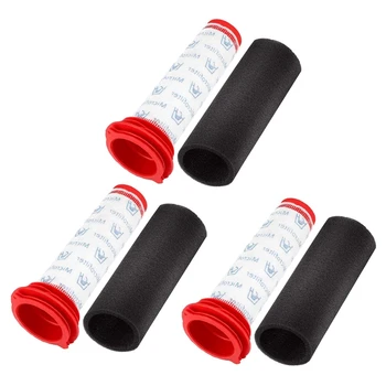 

6 Pcs Washable 3 Stick Filters+3 Foam Filters for BCH6ZOOO Zoo'O ProAnimal and Athlet BCH625KTGB BCH6PETGB