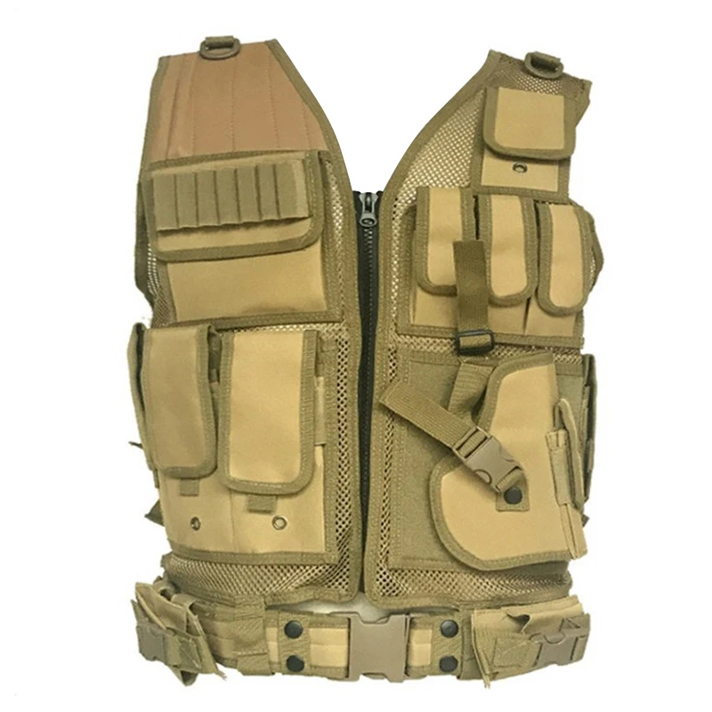 Military Vest Tactical Plate Carrier Holster Police Assault Combat Gear 5 Colors Outdoor Clothing Hunting Vest