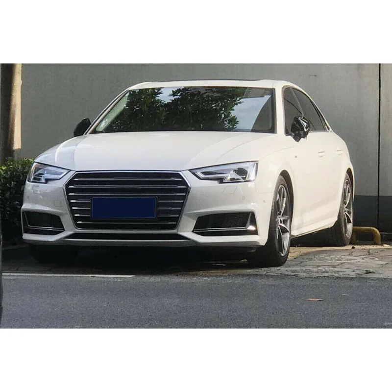 1 пара противотуманный светильник крышка решетка гриль рамка Накладка для AUDI A4 S4 S-Line B9