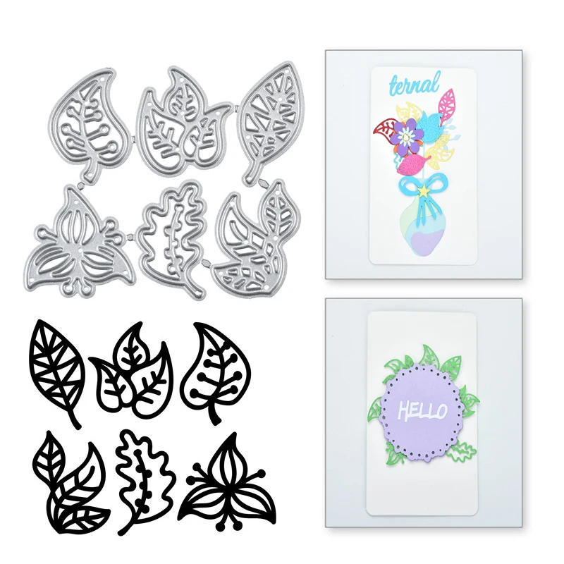 Naifumodo Leaf Metal Cutting Dies butterfly for Card Making Scrapbooking Embossing Cuts Decorative Stencil Craft 2019 New | Дом и сад