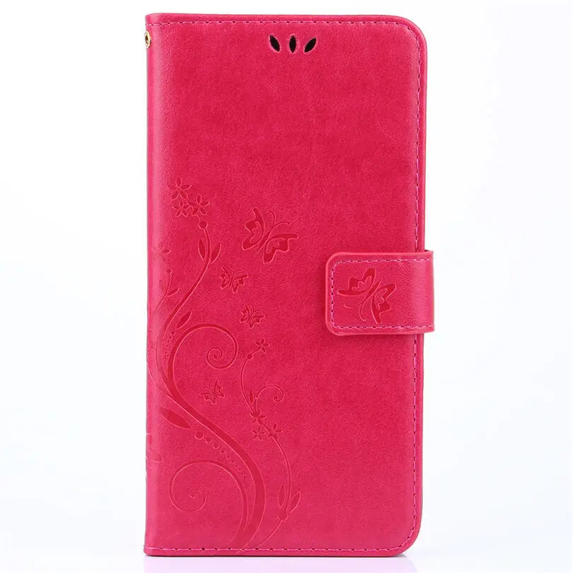 rose red Кожаный магнитный чехол-бумажник с откидной крышкой, совместимый с iPhone, чехол для телефона с принтом OD889 - Цвет: rose red