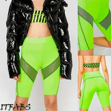 Новые Женские Повседневные Шорты Для Бега Йога тренажерный зал для пробежки тренировки Леггинсы Горячие Брюки