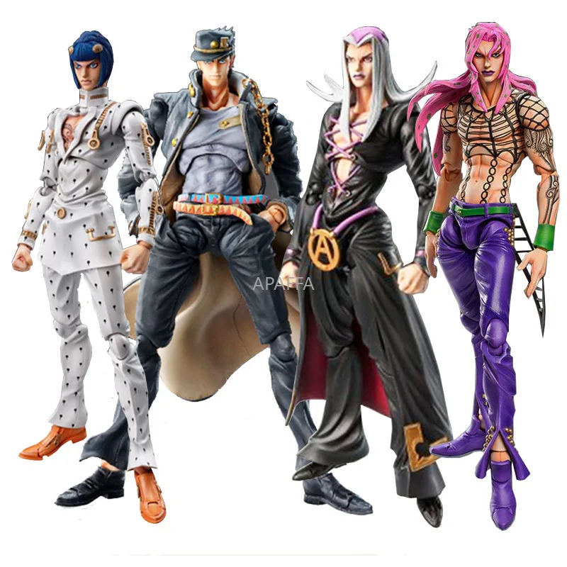 15 см аниме JoJos Необычные Приключения Diavolo Бруно Bucciarati Giovanna Leone Abbacchio Kujo Jotaro подвижная фигурка|Игровые фигурки и трансформеры|   | АлиЭкспресс