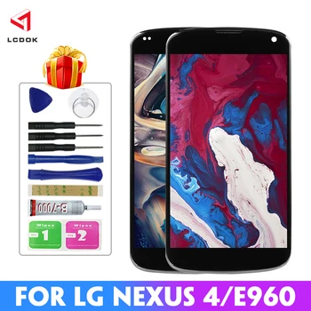 

100% Tested LCD For LG Nexus 4 E960 LCD Display Touch Screen Digitizer Assembly Panel Replacement Parts LCD For Nexus 4