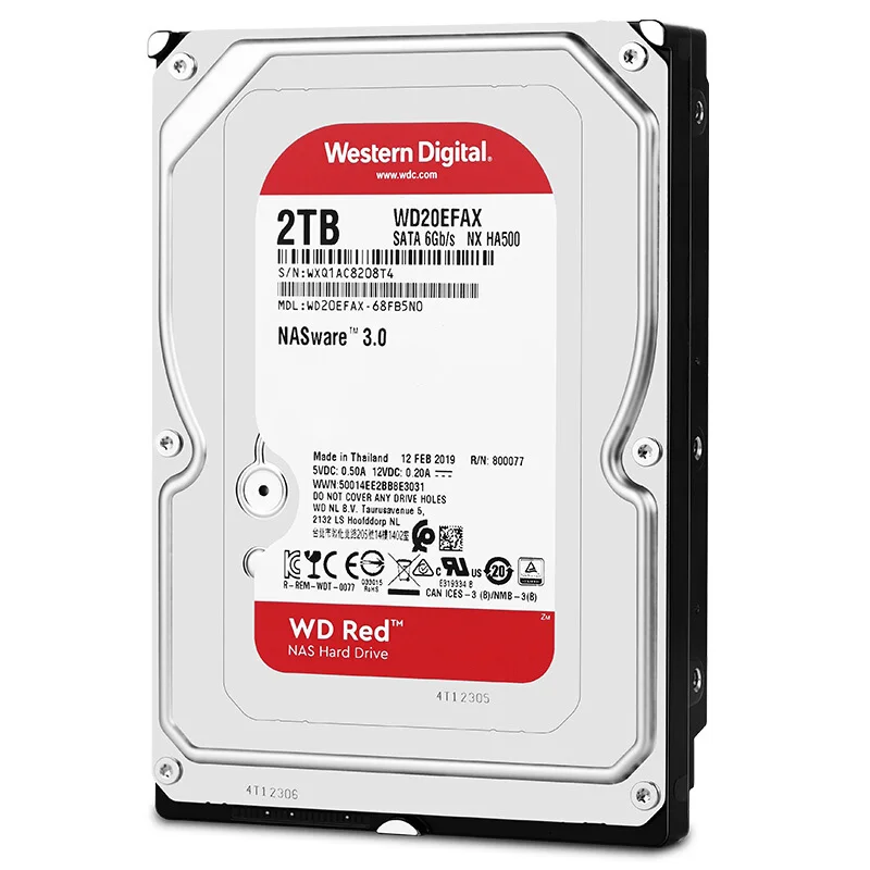 WD Red 2 ТБ Сетевое хранилище 3 5 ''NAS жесткий диск красный 5400 об/мин 256M кэш SATA3 6