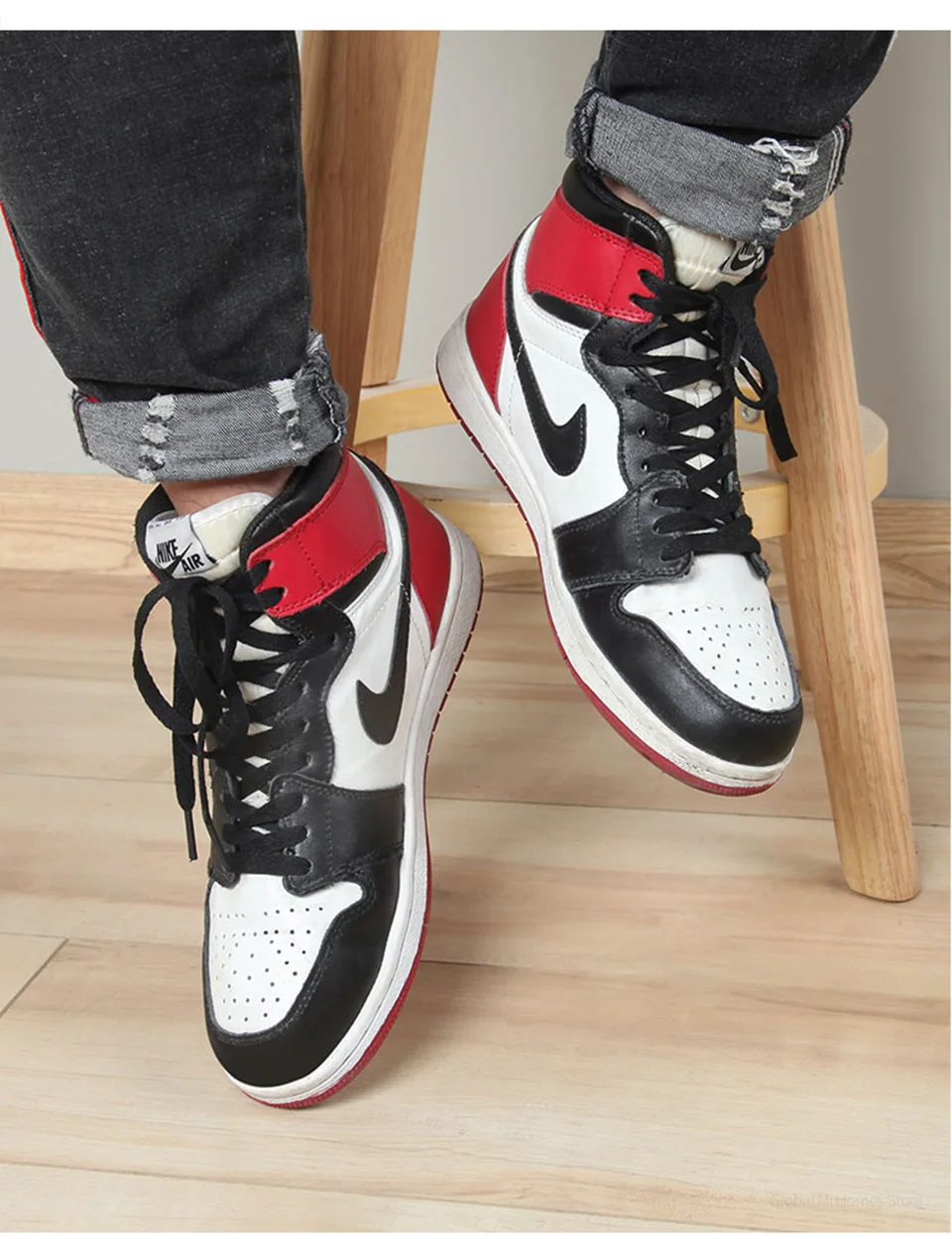 AJ1 shoe shield toe wrinkle and crease proof AF1 Air Force No. 1 shoe shoe shoe shoe shoe toe shield artifact AJ man