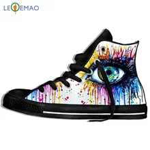 Прогулочные парусиновые ботинки; дышащая цветная обувь с масляной краской; забавная парусиновая удобная спортивная обувь; классические кроссовки