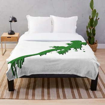 

Soft Blanket for Bed Sherpa Flannel Fleece Blanket Home Travel Sofa Soft Throw Blanket Distressed Green Salamander With Paint Dr
