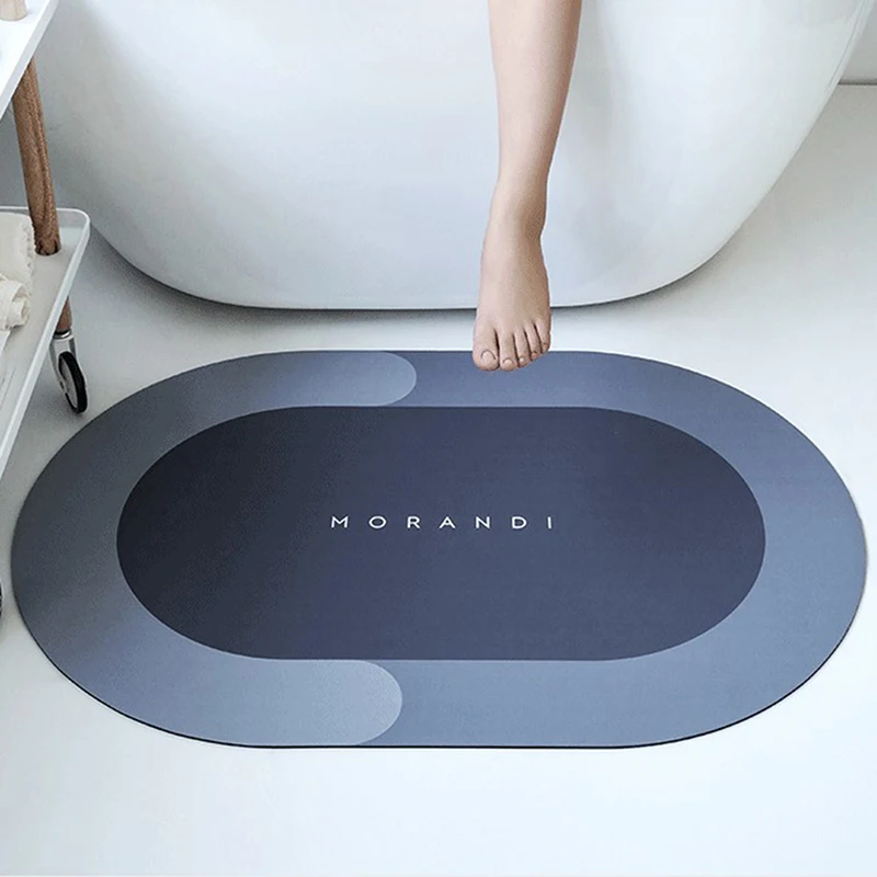 Home Decor Super Absorbent Bath Mat Quick Drying Bathroom Rug Non slip Entrance Doormat Nappa