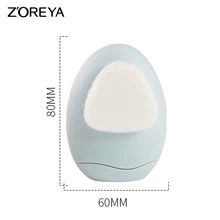 ZOREYA Двухсторонняя щетка для лица очищающая массажер щетка Глубокая чистка силиконовый очиститель