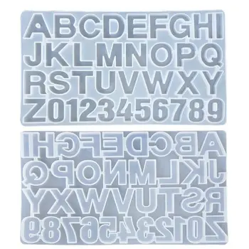 

1 Set Crystal Epoxy Resin Mold Alphabet Letter Number Pendants Casting Silicone Mould DIY Crafts Jewelry Making Tools