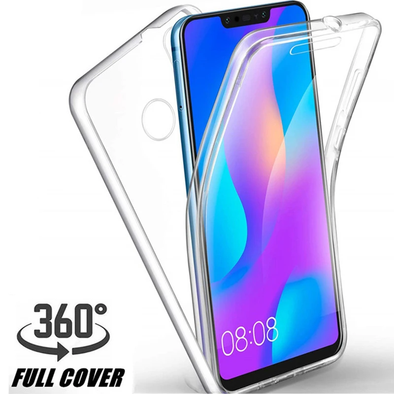 360 Full cover Protective case for huawei p30 p20 Mate 20 30 lite pro p smart 2019 2018 NOVA 3 Transparent Front+Back phone Bag 1