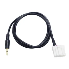 Câble d'entrée adaptateur Audio B70 AUX, 3.5mm, noir, pour Mazda 2 3 5 6 MX5 RX8 2006, MP3, changeur de CD, prise Jack 