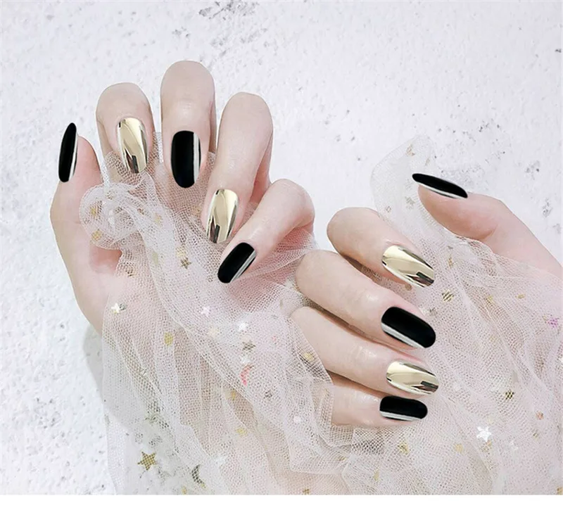 DIY Модные накладные ногти 24 шт/партия готовые предварительно дизайнерские полные акриловые накладные ногти 3D Советы Искусственные накладные ногти 28 цветов на выбор