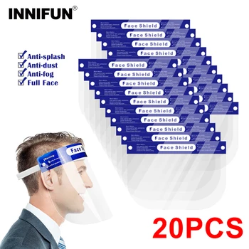 

20/10pcs Transparent Protective Mask Full Face Shield Masks Anti Saliva Splash Proof Eye Full Face Mask Cover Mascarillas