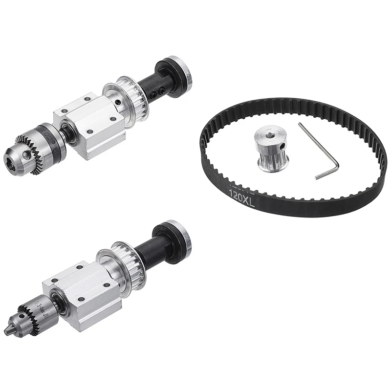 

GTBL 2 Sets No Power Diy Woodworking Cutting Grinding Spindle Trimming Belt Small Lathe Accessories for Table Saw, 1 Set Small L