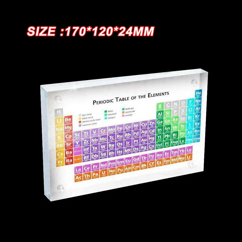 С/без элементов, акриловый стол для детей, обучающий школьный день, подарки на день рождения, химический элемент, дисплей, декор 3 - Цвет: Without Element