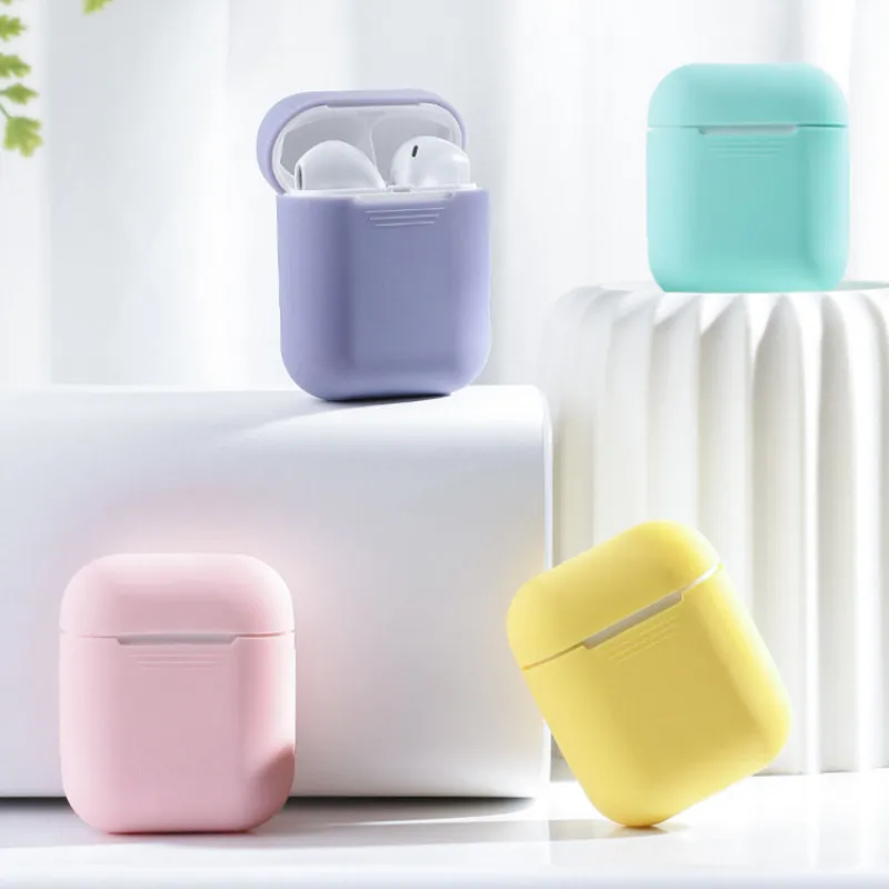 

Apple AirPods Strap Silicone Storage Boxes Case Cover Apple Earpods Waterproof Sleeve Cover Earphone Protective Charging Bags