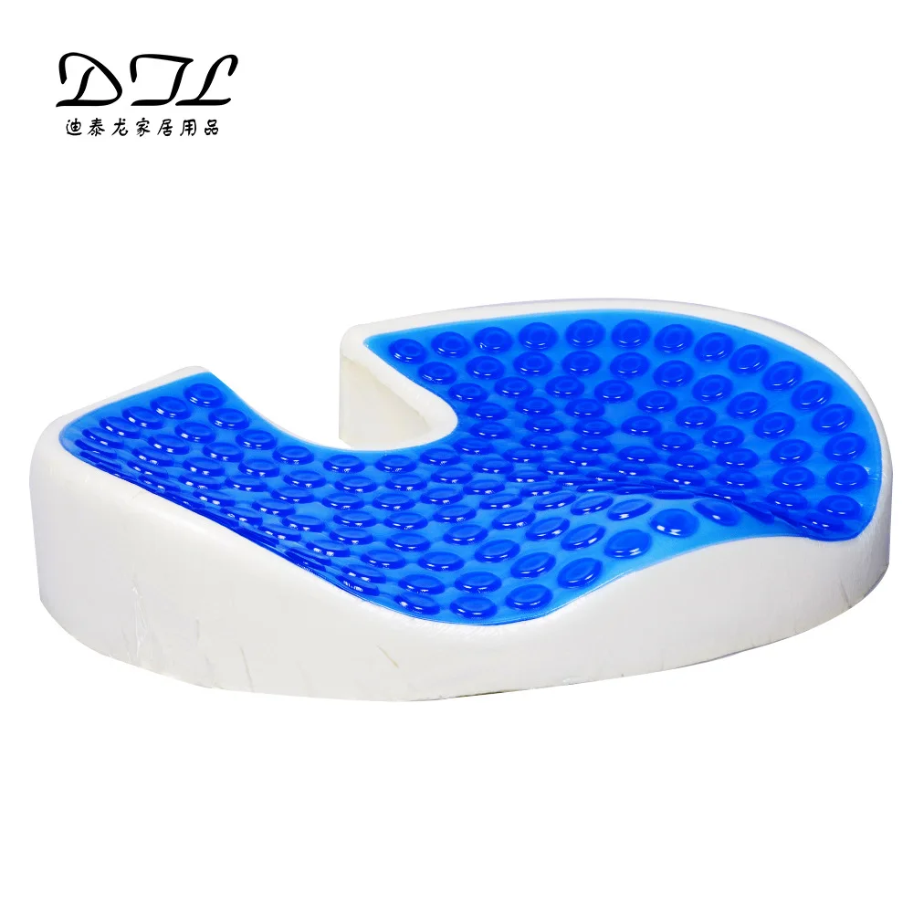 Gel Cushion Gel Seat Cushion Hip Cushion Memory Foam Mat round Cushion Seat Cushion Office Ice Pad