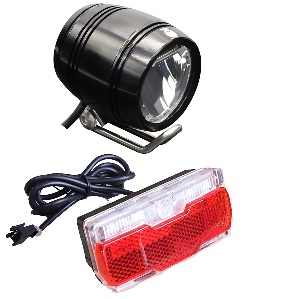Top Onature ebike light set with aluminum ebike headlight and e bike tail light both 12V 24V 36V 48V 60V LED electric bike light 0