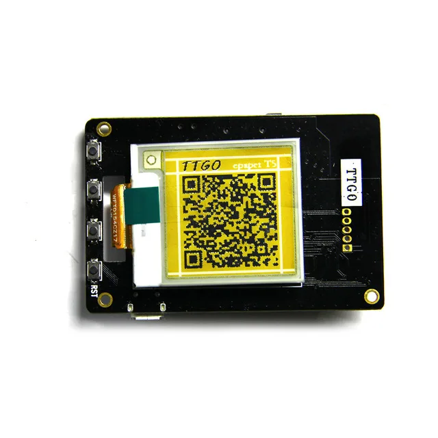 TTGO T5S V1.2 Wifi модуль системы беспроводной связи bluetooth база ESP-32 Esp32 желтый дисплей EPaper Sperker электрическая макетная плата - Цвет: 1.54 inch
