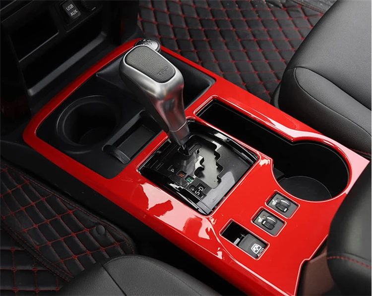 Для toyota 4runner 4 Передняя консоль шестерни панель подстаканник коробка для хранения стикер обрезки интерьерные аксессуары 2010