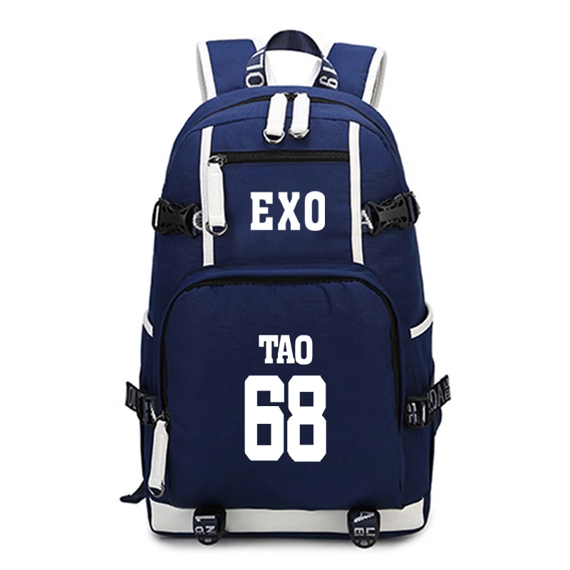 Kpop EXO рюкзак подростковый школьный рюкзак модные школьные рюкзаки детские дорожные рюкзак для ноутбука