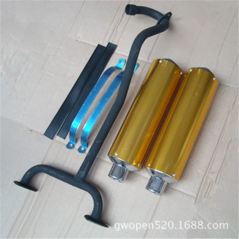 

2018 Awesome New Casual Sports Car Tuning Parts-Al Double-Steam Exhaust Pipe Muffler Set