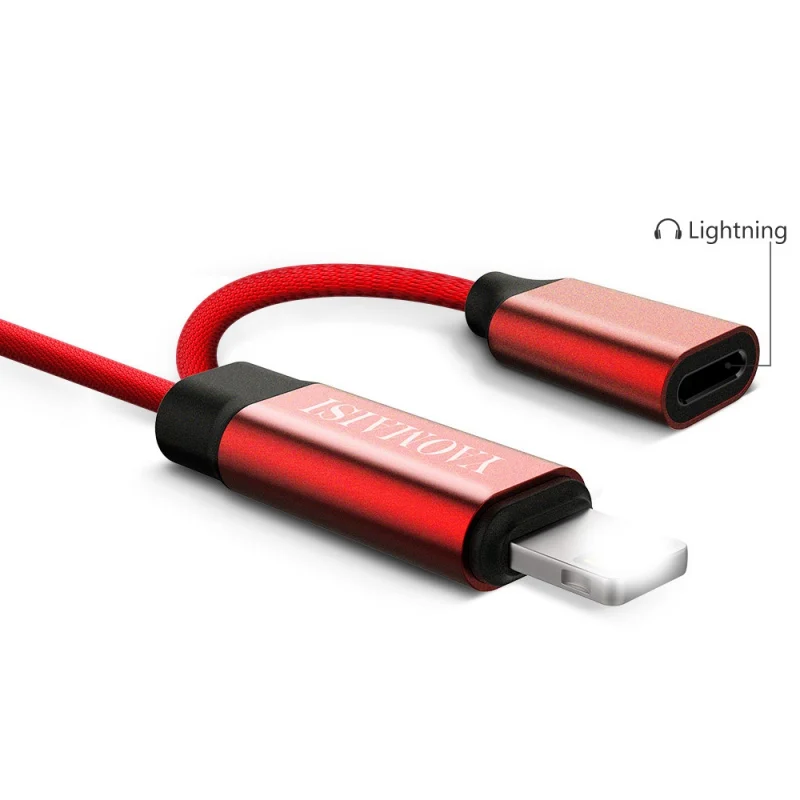 Профессиональный 3 в 1 зарядный аудио кабель для iPhone X 2.4A USB кабель адаптер для наушников сплиттер для iPhone 7 8 Plus 1 м шнур