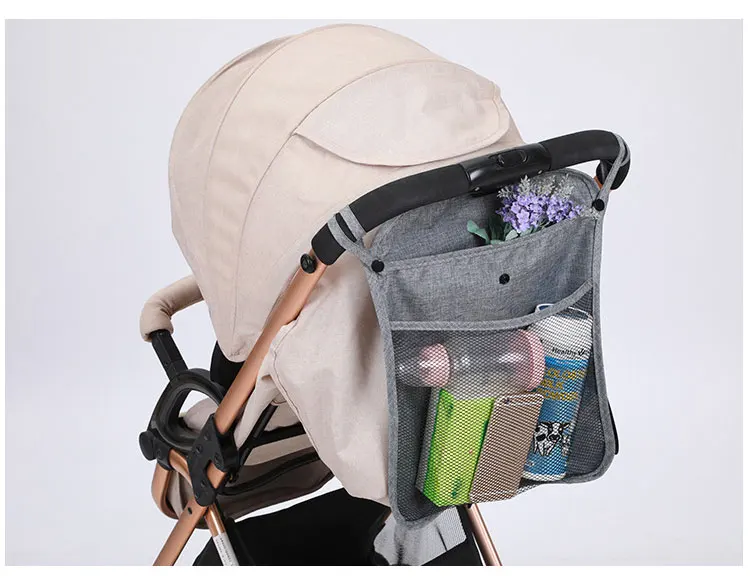 Baby Stroller Bag Hanging Net Big Bags Portable Baby Umbrella Storage Bag Pocket Cup Holder Organizer Universal Useful Accessory Baby Strollers classic