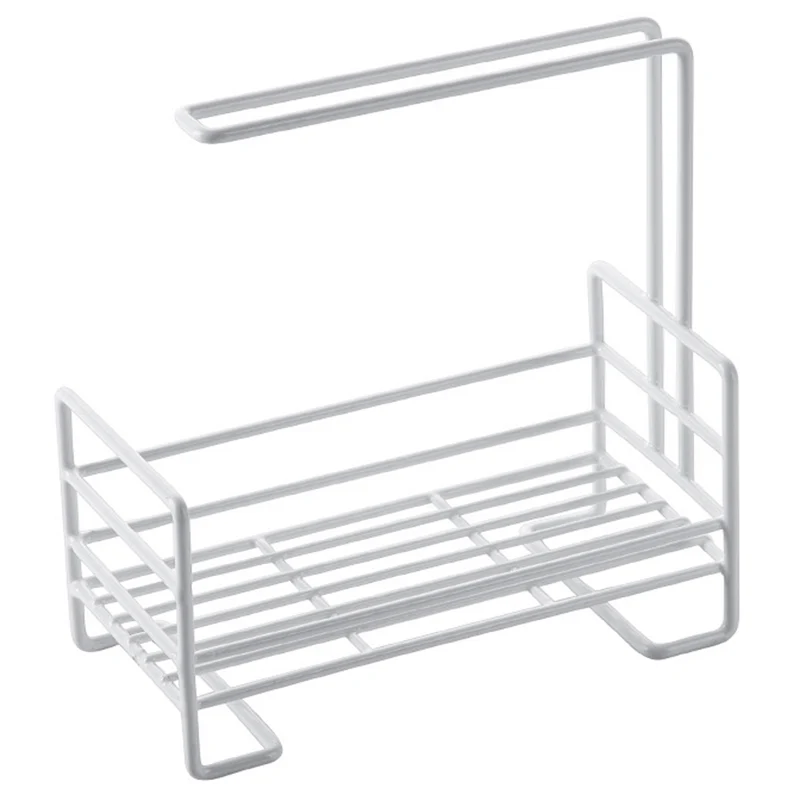 ABUI-Hangable Drain Storage Rack Pool Sponge Kitchen Counter Sink Rag Shelf