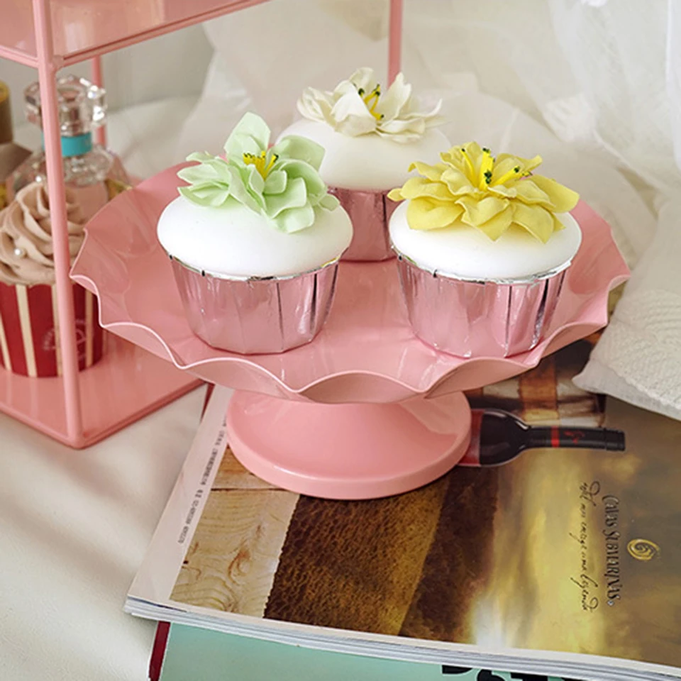 Transhome подставка для кексов, металлическая розовая стойка для десертного стола, украшение для закусок, подставка для торта, стенд для торта, дня рождения, вечеринки, свадьбы, подставка для торта