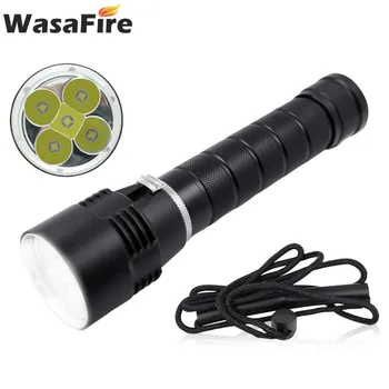 

5*L2 Scuba Dive Self Defense Torch Waterproof Led Flash Lights Underwater Fishing Lantern 10000 Lumen Diving Flashlight