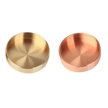 

Nordic Copper Round Storage Tray Desk Metal Storage Organizer Jewelry Organizer Small Items Storage Dishes Home Décor
