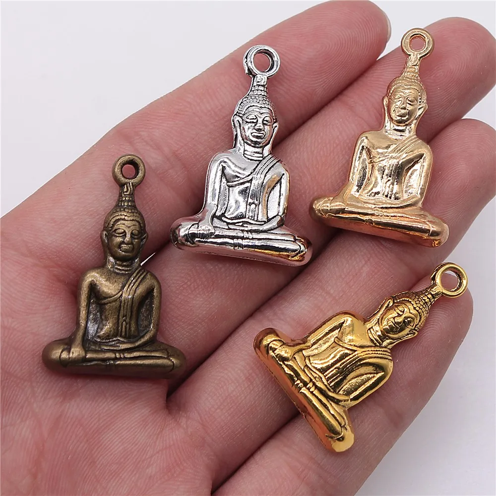 

2pcs 35x23mm Buddha Charms Pendant For Jewelry Making DIY Jewelry Findings