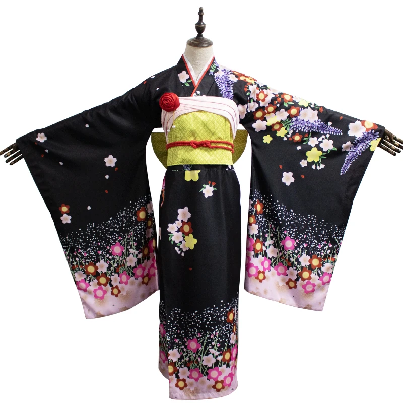 

Anime Bishoujo Mangekyou Cosplay Costume Renge Lian Hua Cosplay Costumes Halloween Clothes For Women Kimono Set Wig