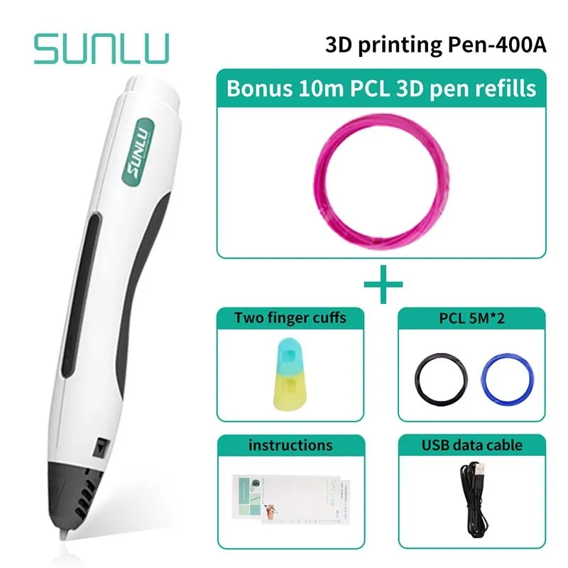 

One Button Operation 3D Printing Pen Support PCl Filament 1.75mm Children Scribble Explore Creation DIY Gift 3D Drawing Pens